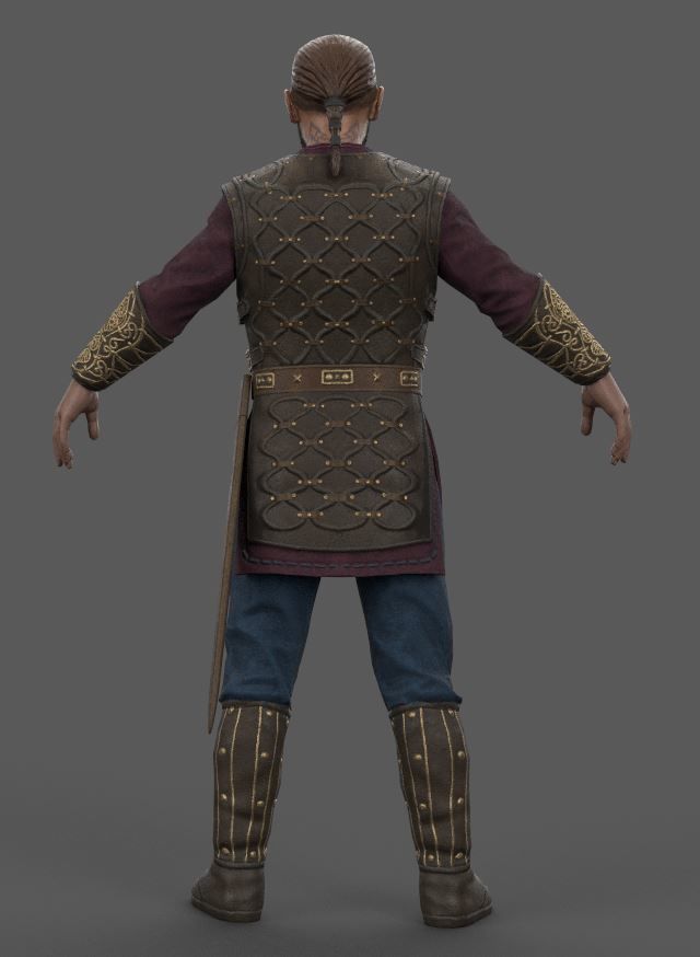 Harald - Viking - Lowpoly Stylized Low-poly 3D model_3