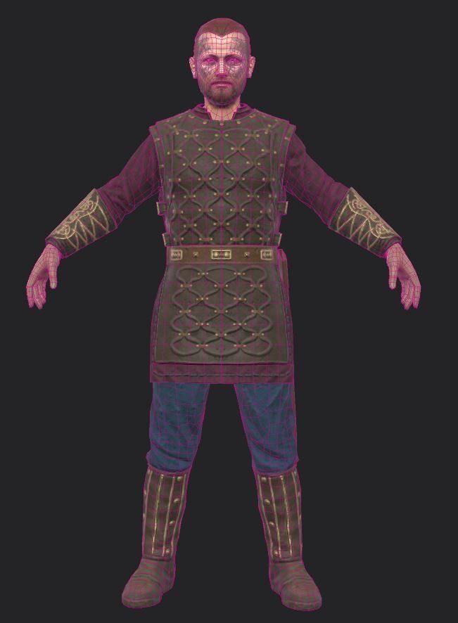 3 Vikings - Lowpoly Stylized Characters Low-poly 3D model_20