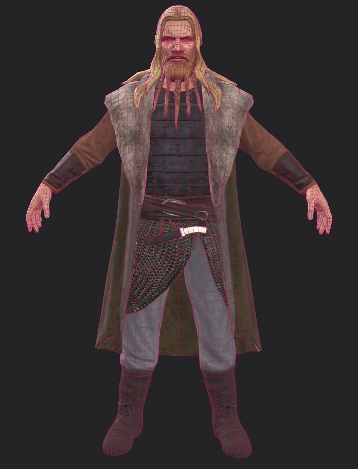 3 Vikings - Lowpoly Stylized Characters Low-poly 3D model_21