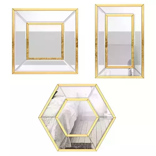 3 Piece Titania Mirror Set ROSP5847