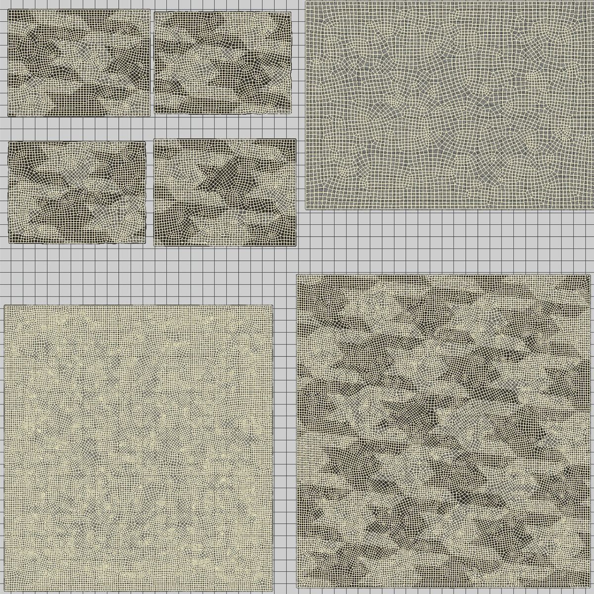 Bed with Pillows 3D model_5