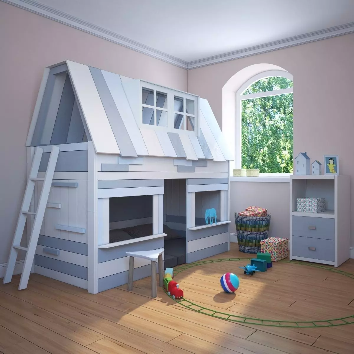Child bed Lifetime My Hangout 2 by lifetimekidsrooms com 3D model