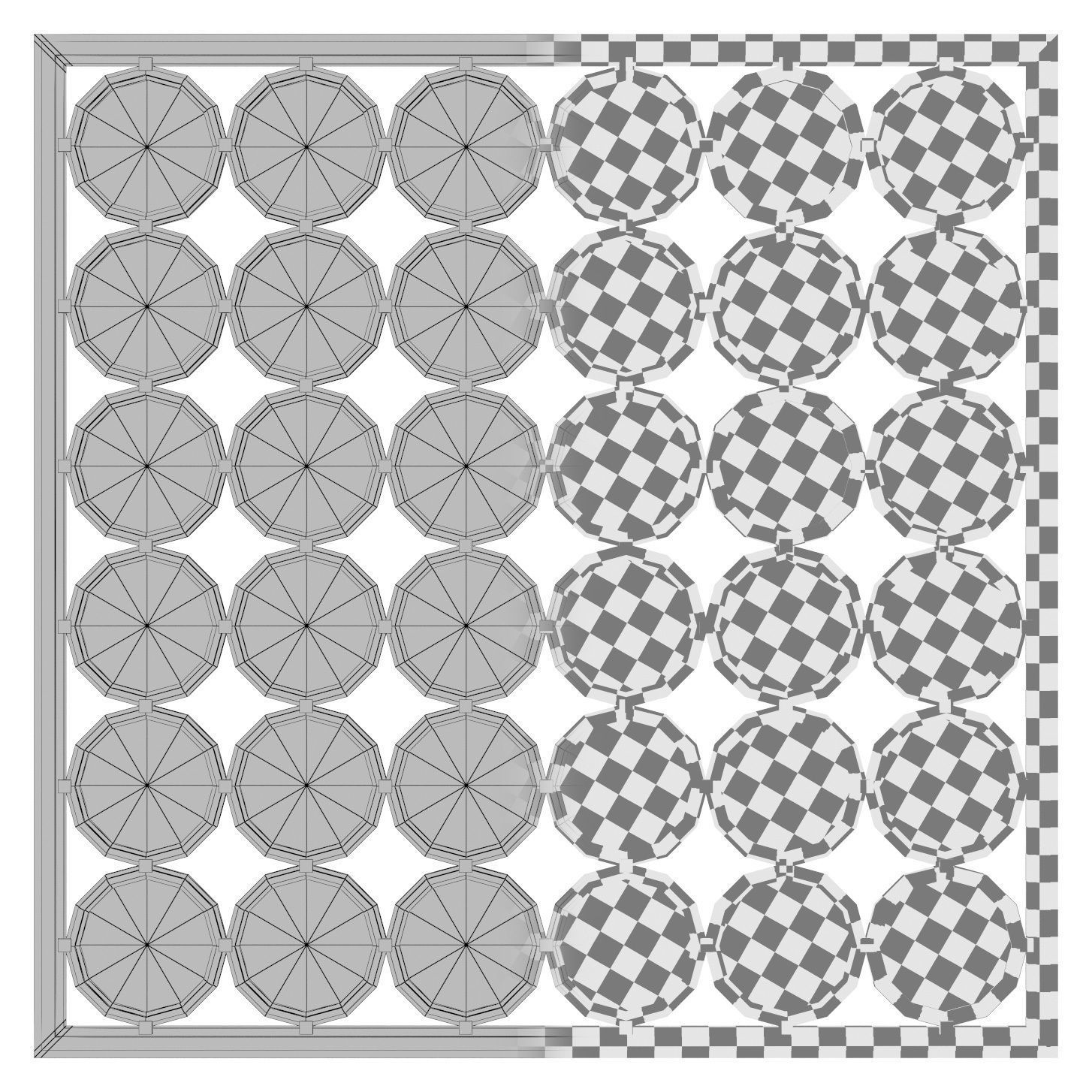 Bearer Multi-Mirror Wall Accent Mirror SBVG1040 3D model_2