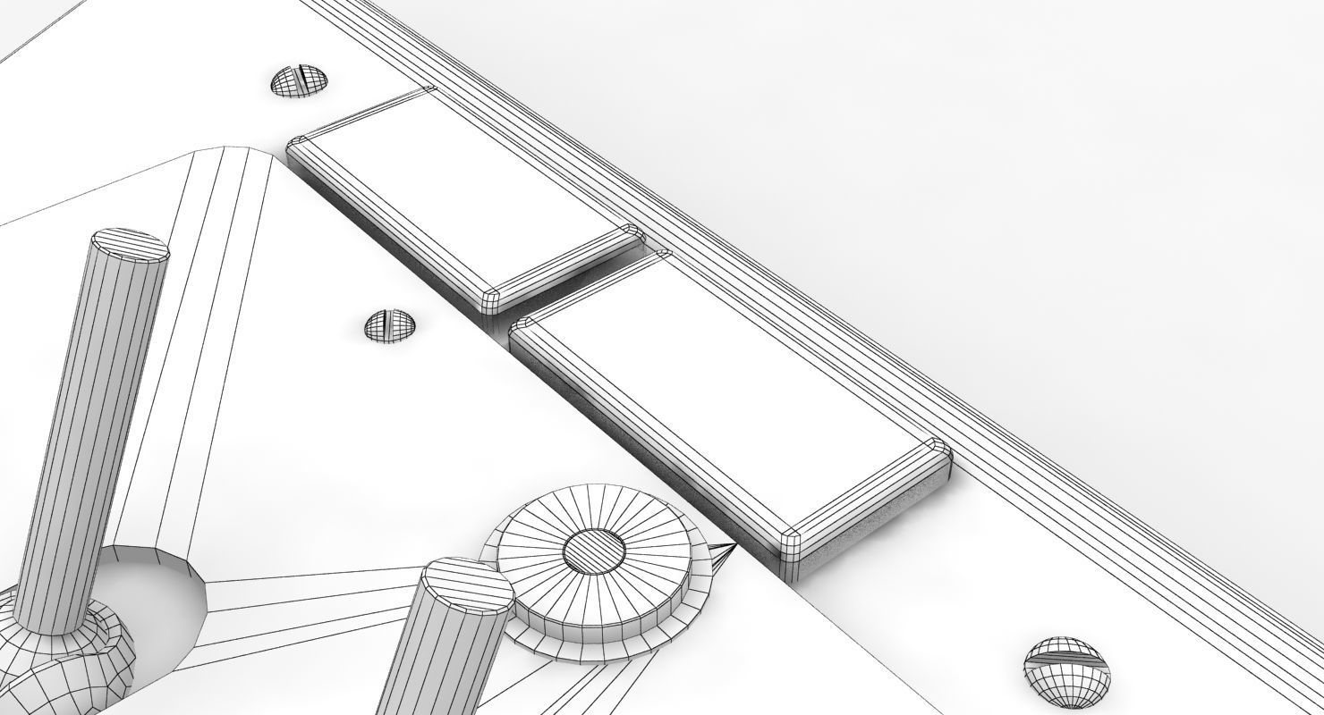 Mi-8MT Mi-17MT Left Triangular Panels Board English Low-poly 3D model_20