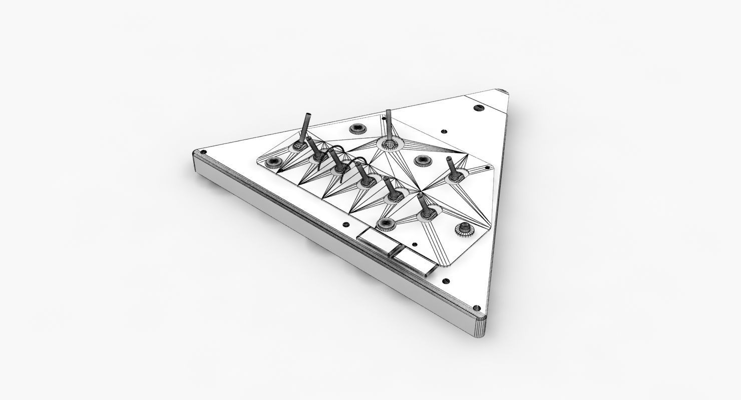 Mi-8MT Mi-17MT Left Triangular Panels Board English Low-poly 3D model_14