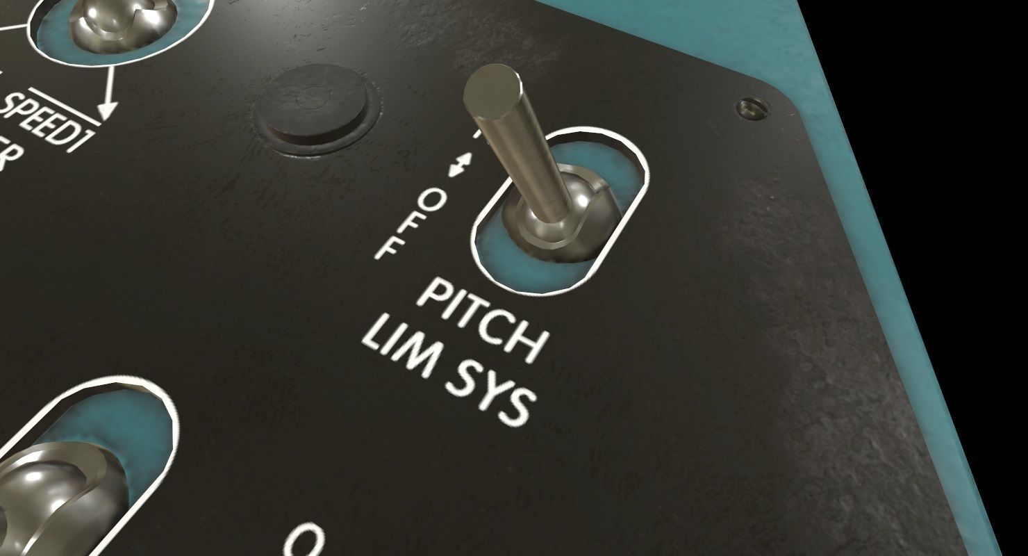 Mi-8MT Mi-17MT Left Triangular Panels Board English Low-poly 3D model_6