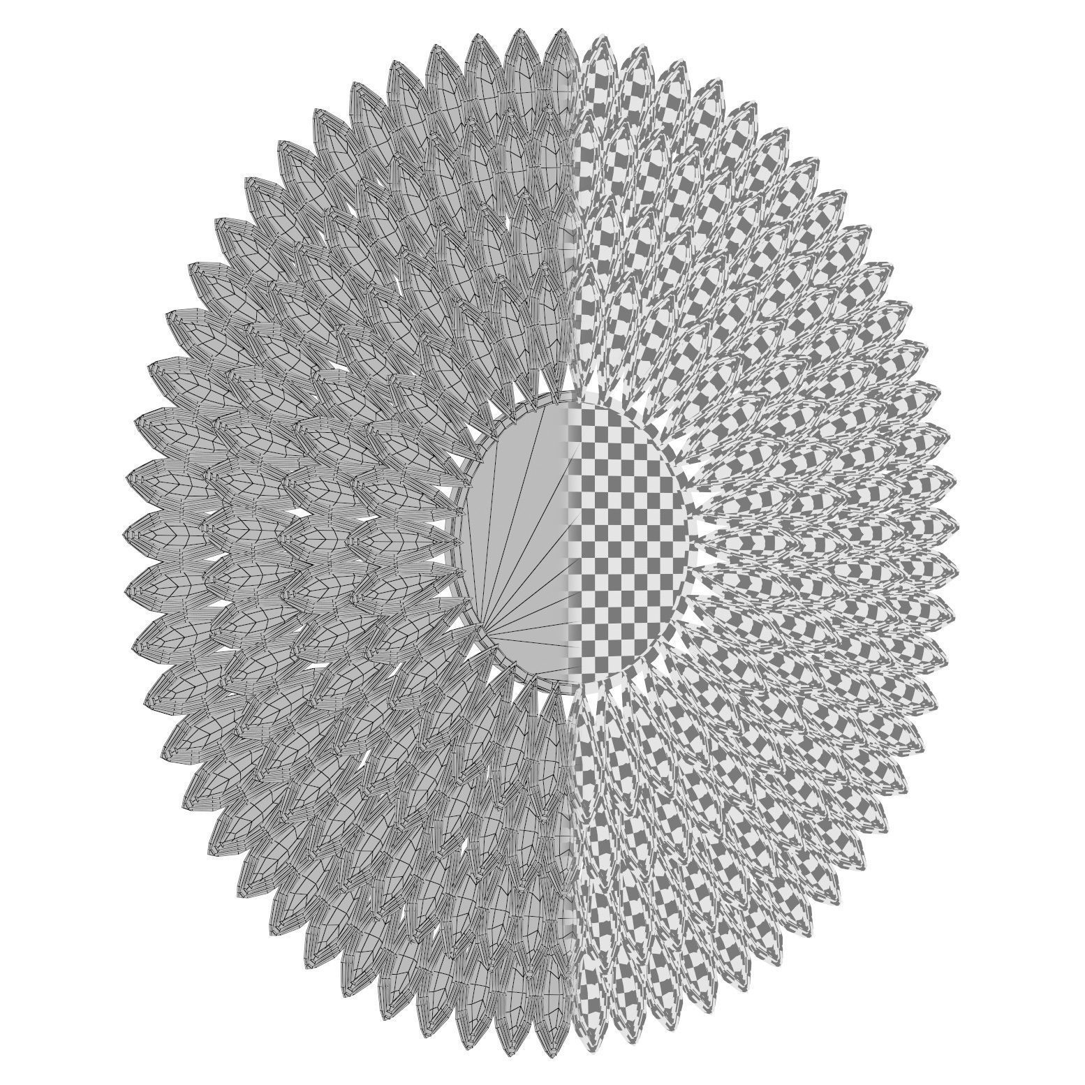 Botan Wall Mirror SJFL1067 3D model_2