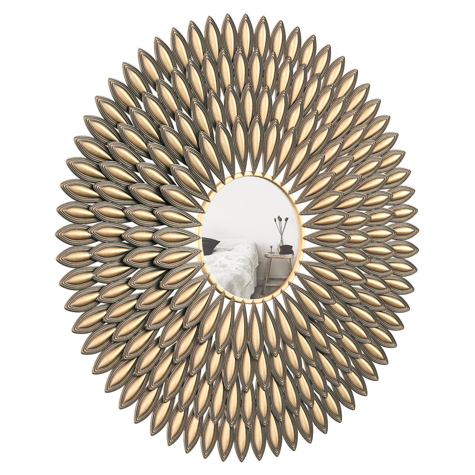 Botan Wall Mirror SJFL1067 3D model_1