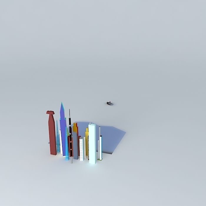 Skyscraper City UPDATE V2.0 Free 3D model_1