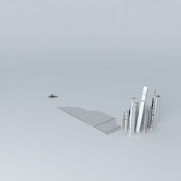 Skyscraper City UPDATE V2.0 Free 3D model_4