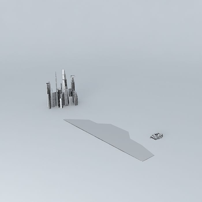Skyscraper City UPDATE V2.0 Free 3D model_3