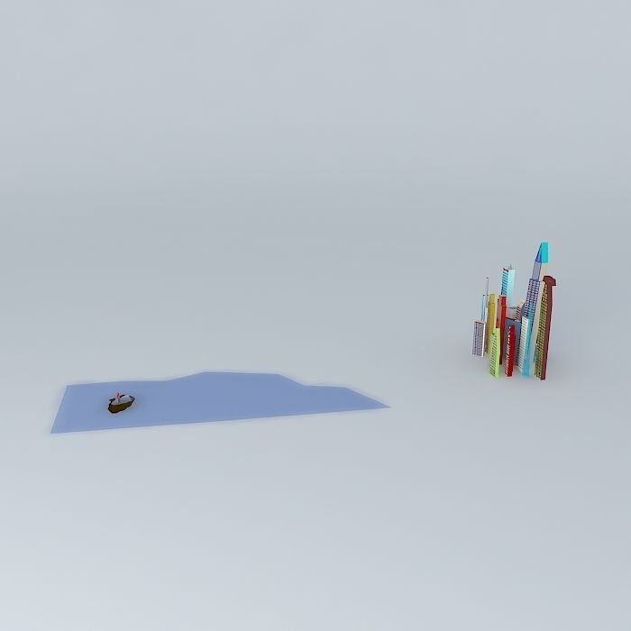 Skyscraper City UPDATE V2.0 Free 3D model_2