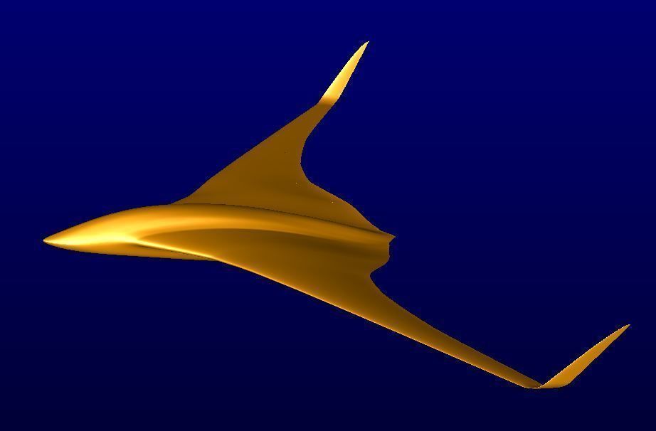 BWB Dolphin Drone 3D model_13