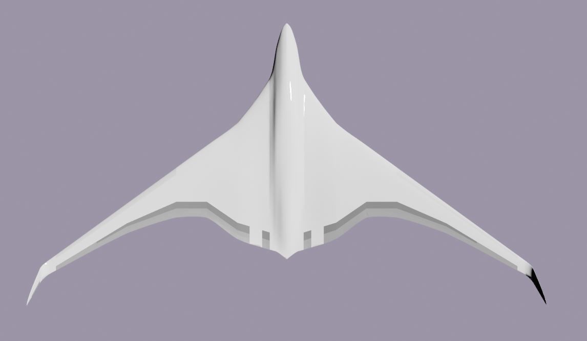 BWB Dolphin Drone 3D model_11