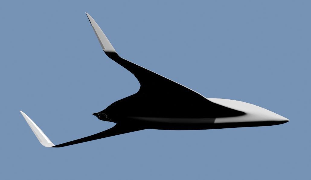 BWB Dolphin Drone 3D model_2