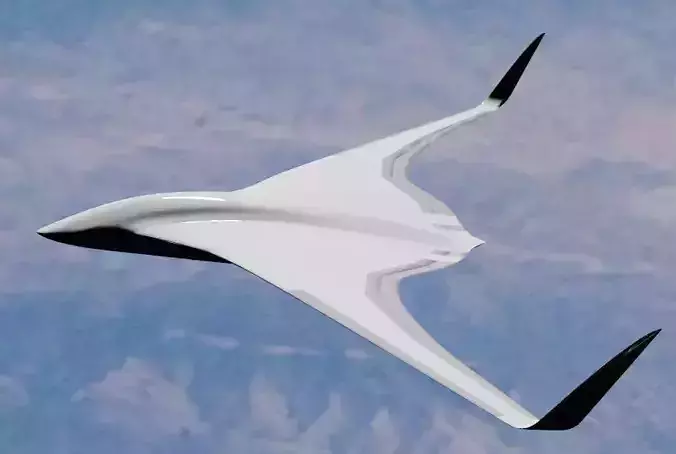 BWB Dolphin Drone 3D model
