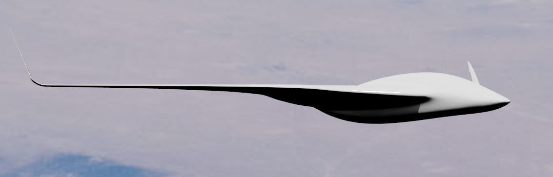 BWB Dolphin Drone 3D model_4