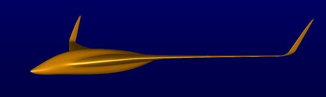 BWB Dolphin Drone 3D model_14