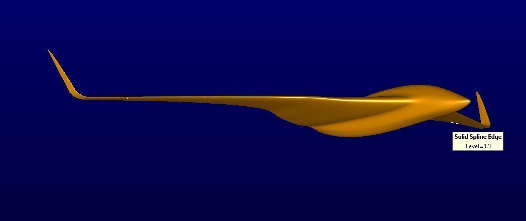 BWB Dolphin Drone 3D model_17