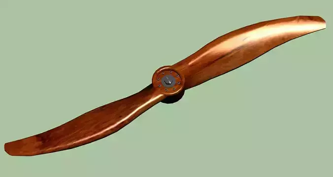 Vintage aircraft propellor 3D model