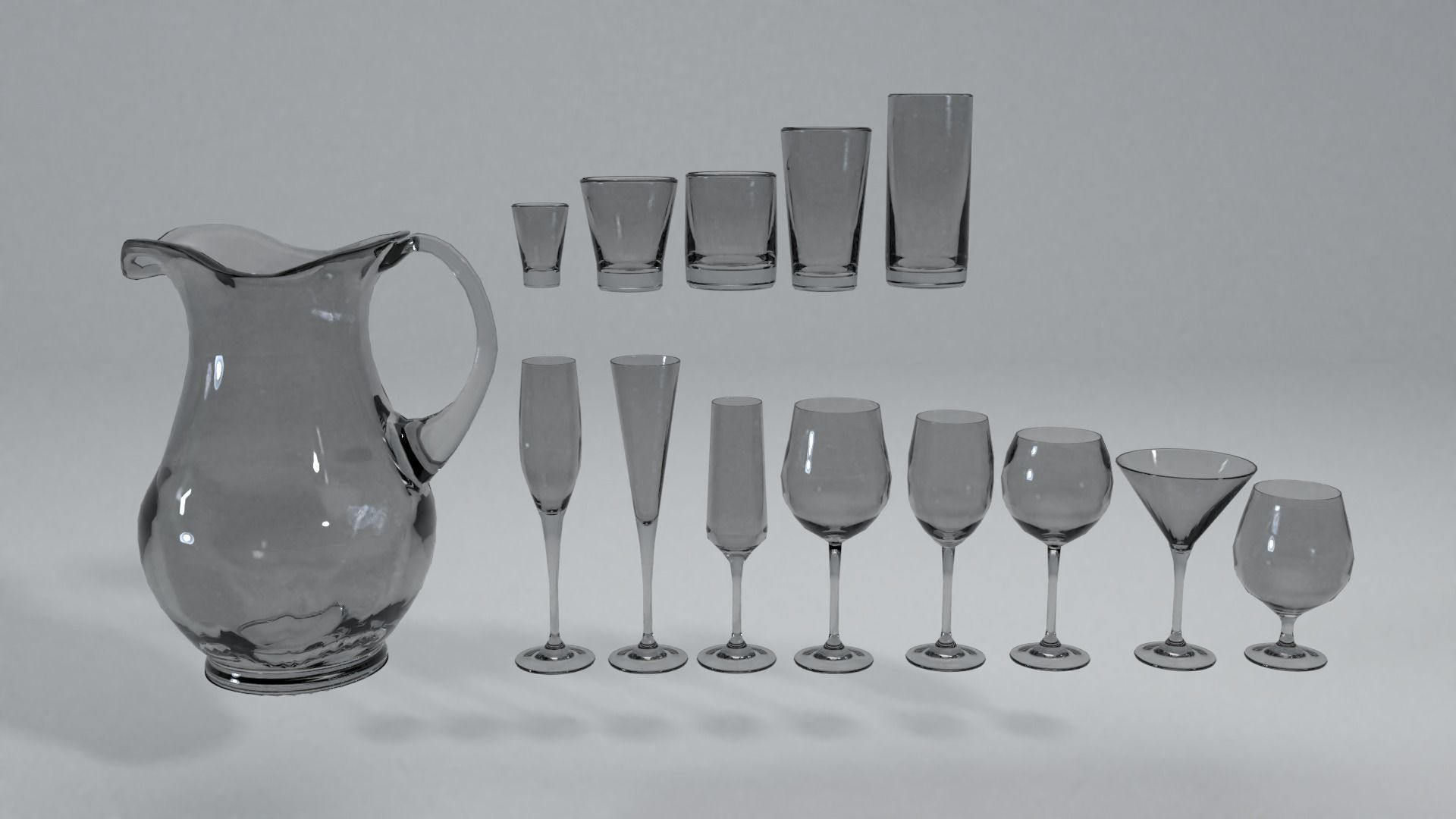 Kitchen Pack Low-poly 3D model_4