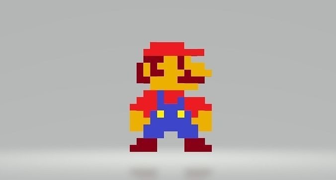 Mario NES 3D model 3D print model
