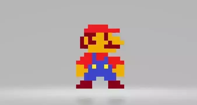 Mario NES 3D model