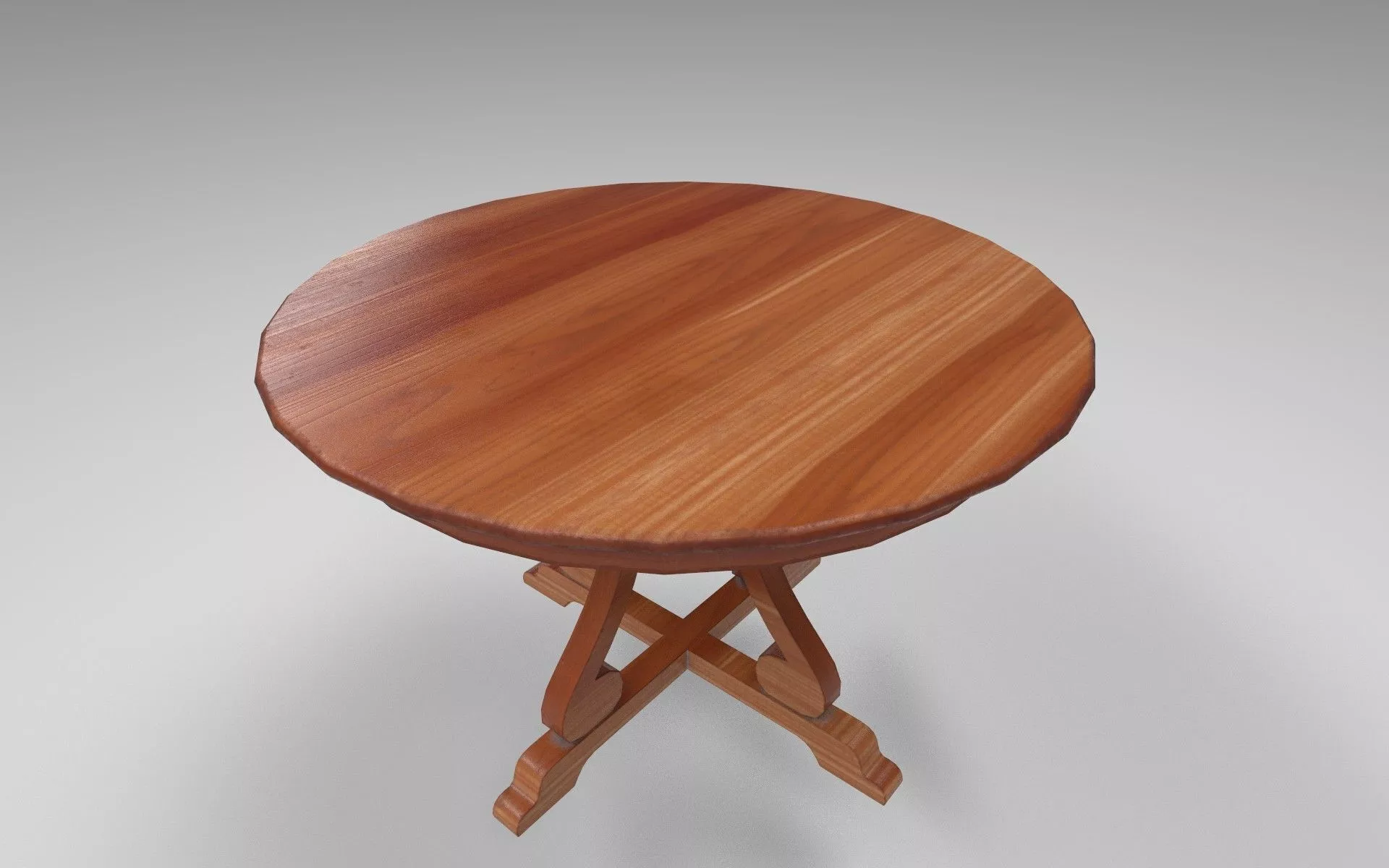 Rounded Table 3D model | CGTrader