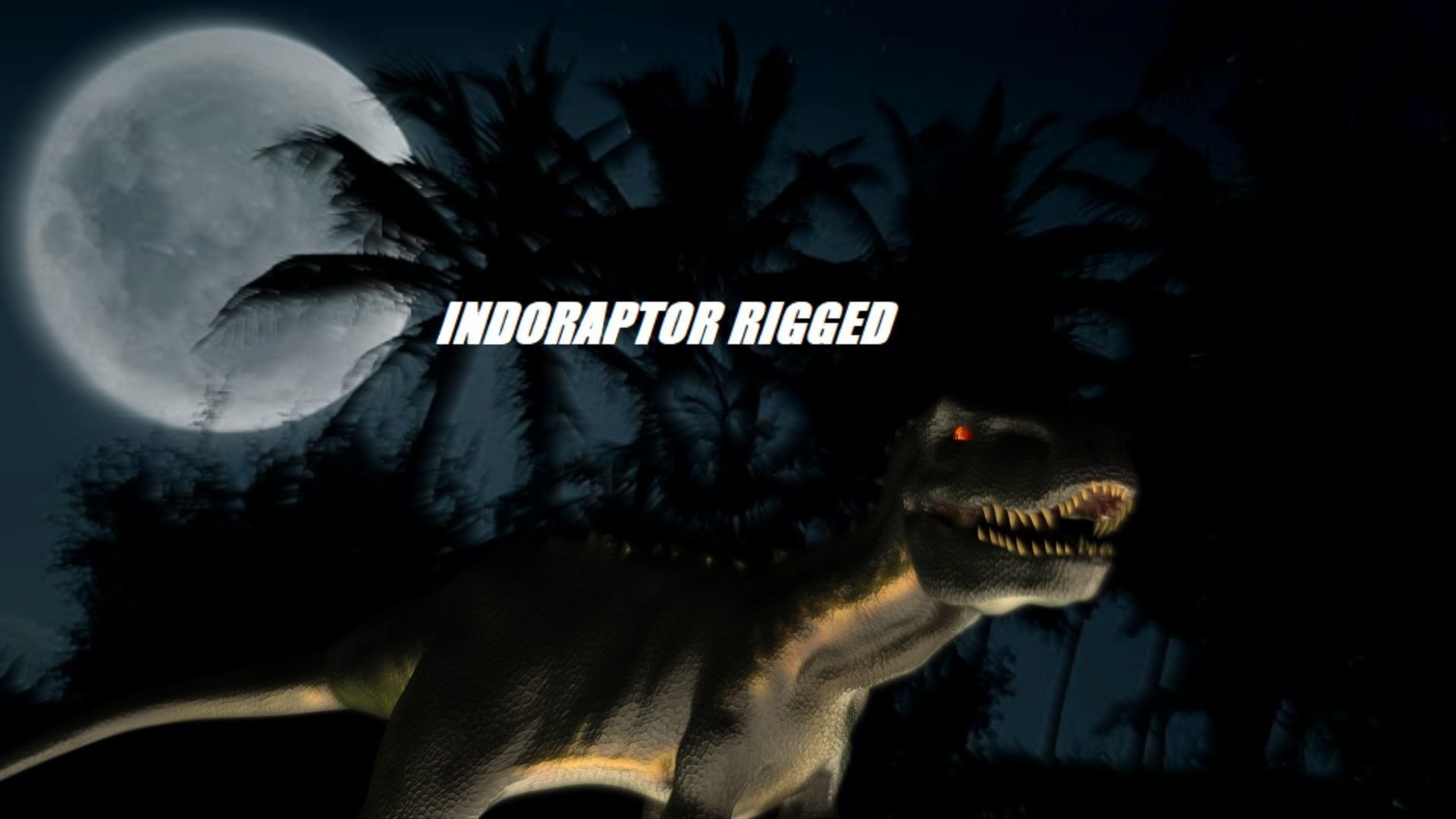Indoraptor Rigged 2018 3D model_3