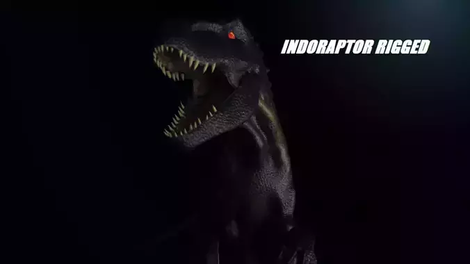 Indoraptor Rigged 2018 3D model