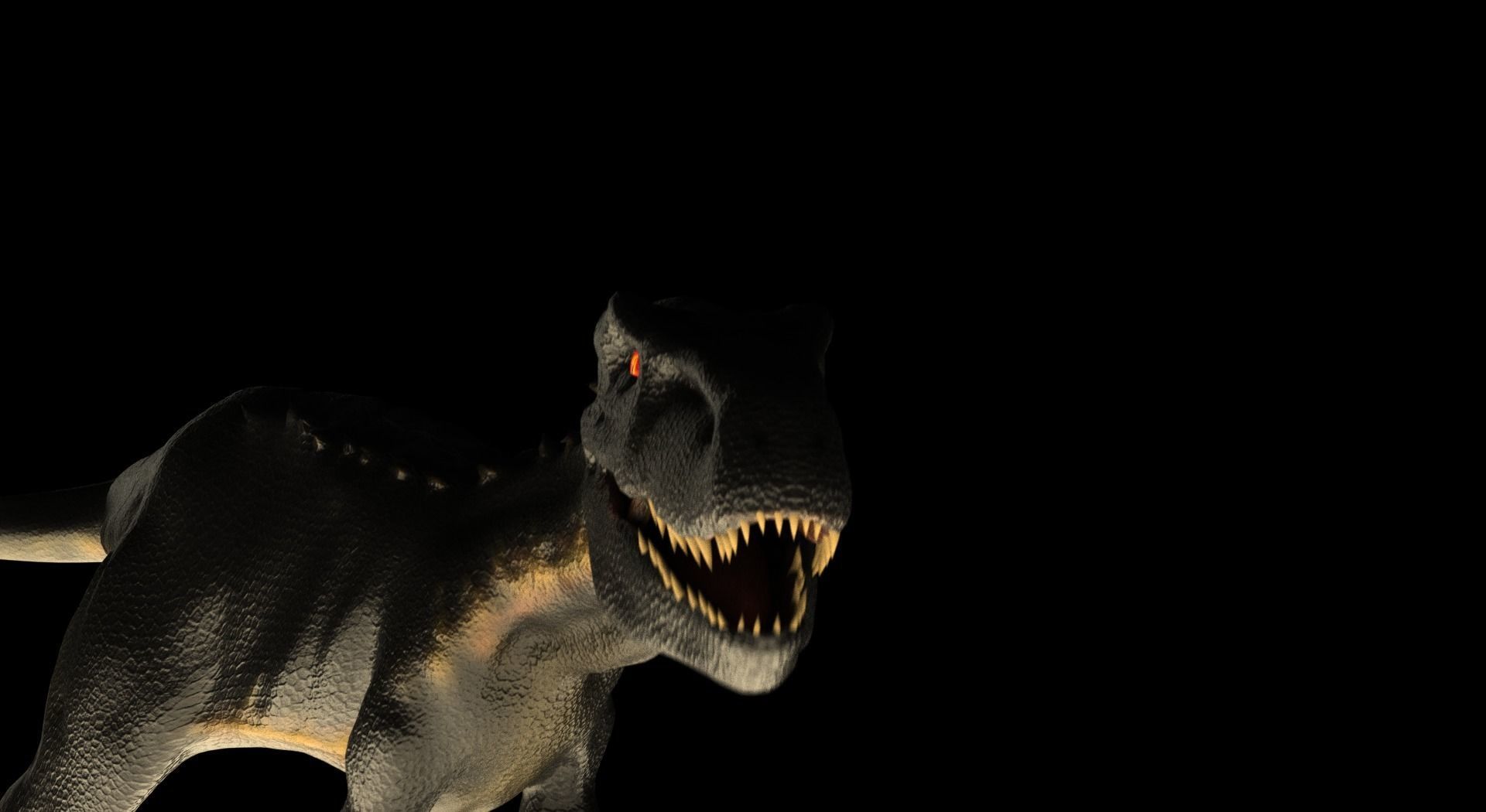 Indoraptor Rigged 2018 3D model_9
