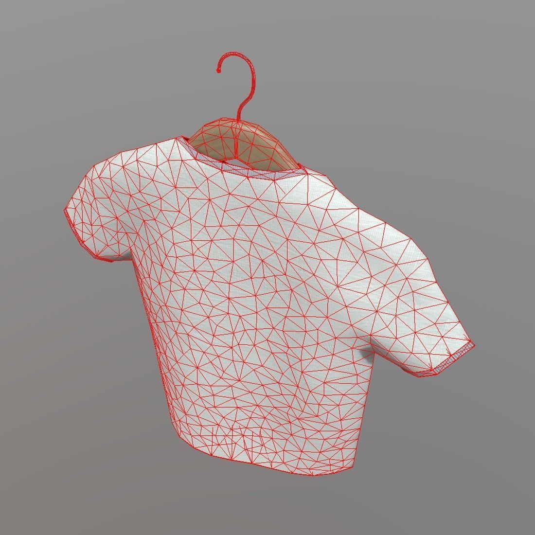 CC0 - Shirt on Hanger Free low-poly 3D model_7