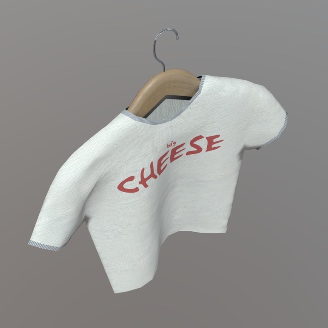 CC0 - Shirt on Hanger Free low-poly 3D model_4