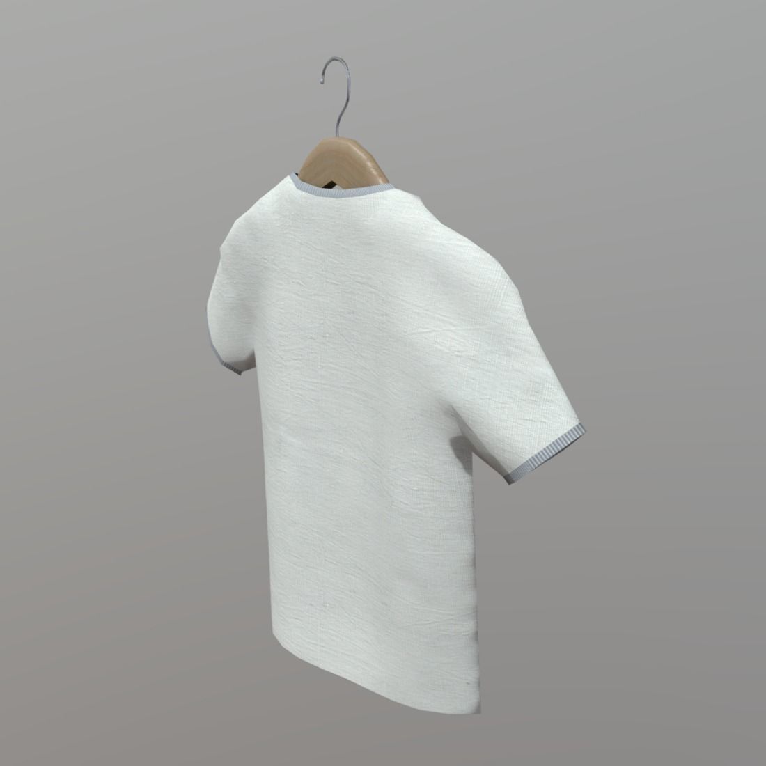 CC0 - Shirt on Hanger Free low-poly 3D model_3