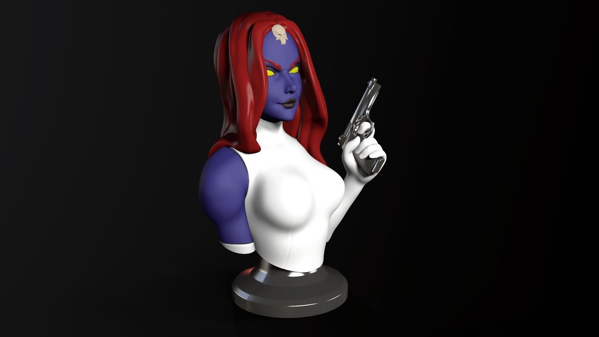 Bust Posed - Mystique 3D print model_2
