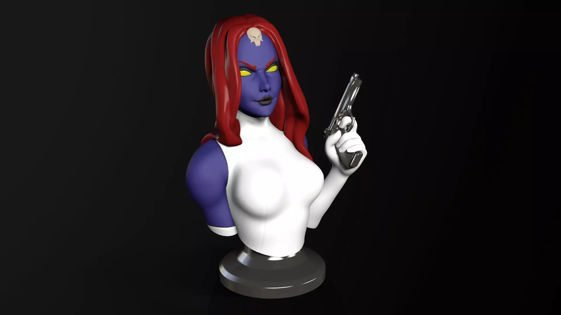 Bust Posed - Mystique 3D print model_0