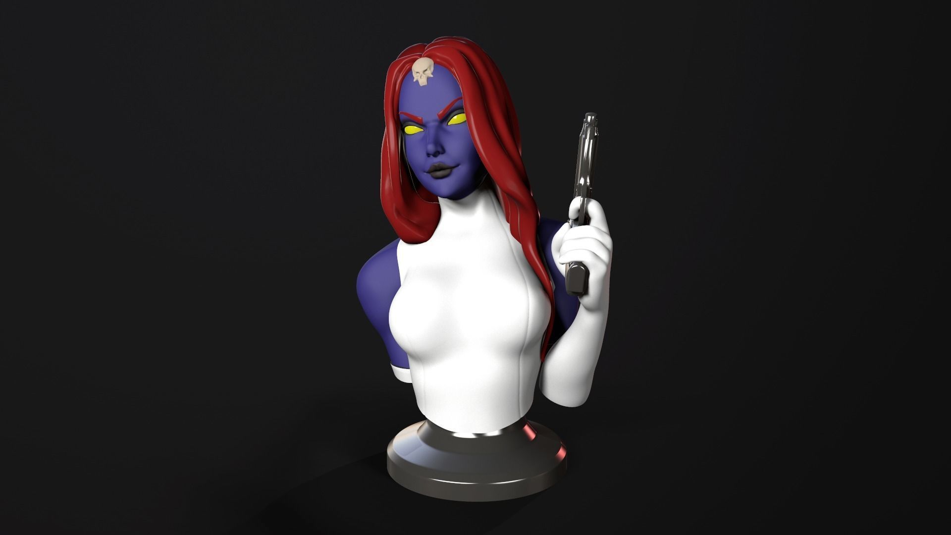 Bust Posed - Mystique 3D print model_4