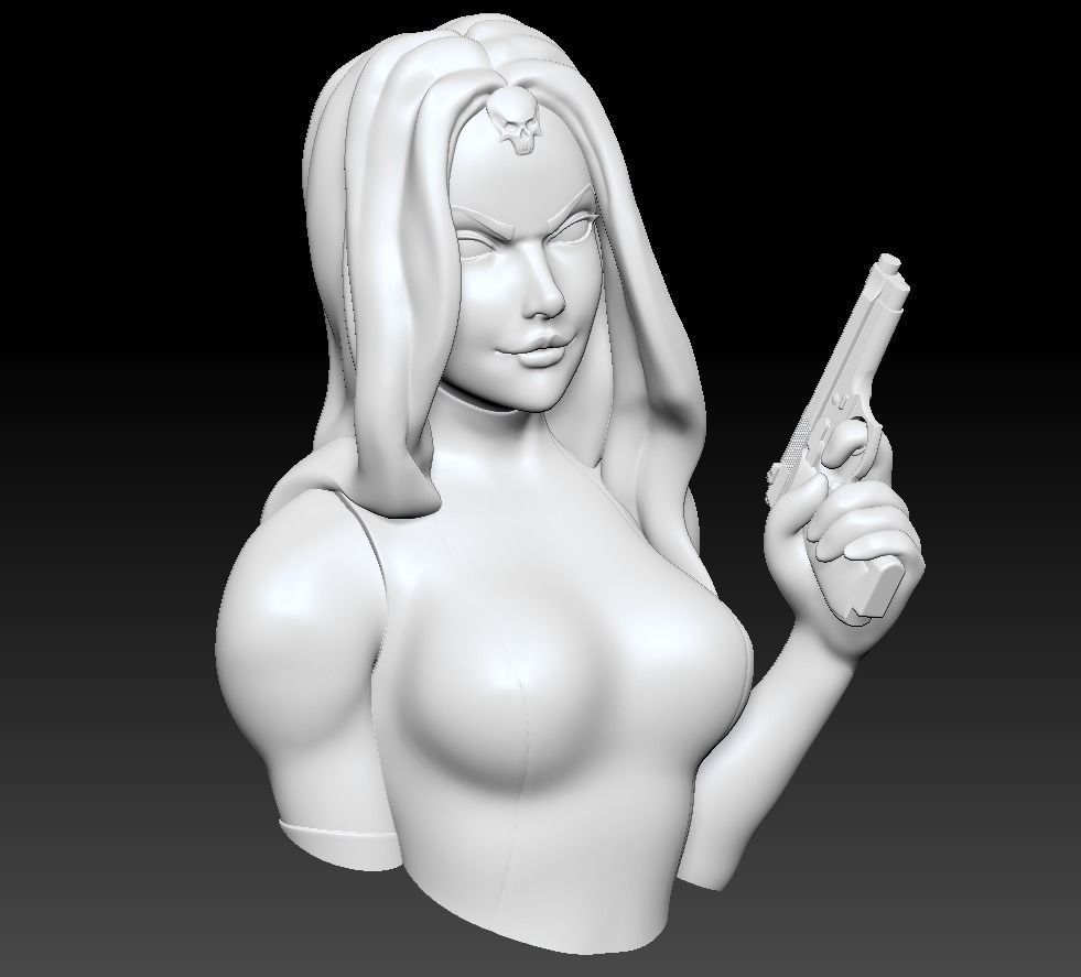 Bust Posed - Mystique 3D print model_7