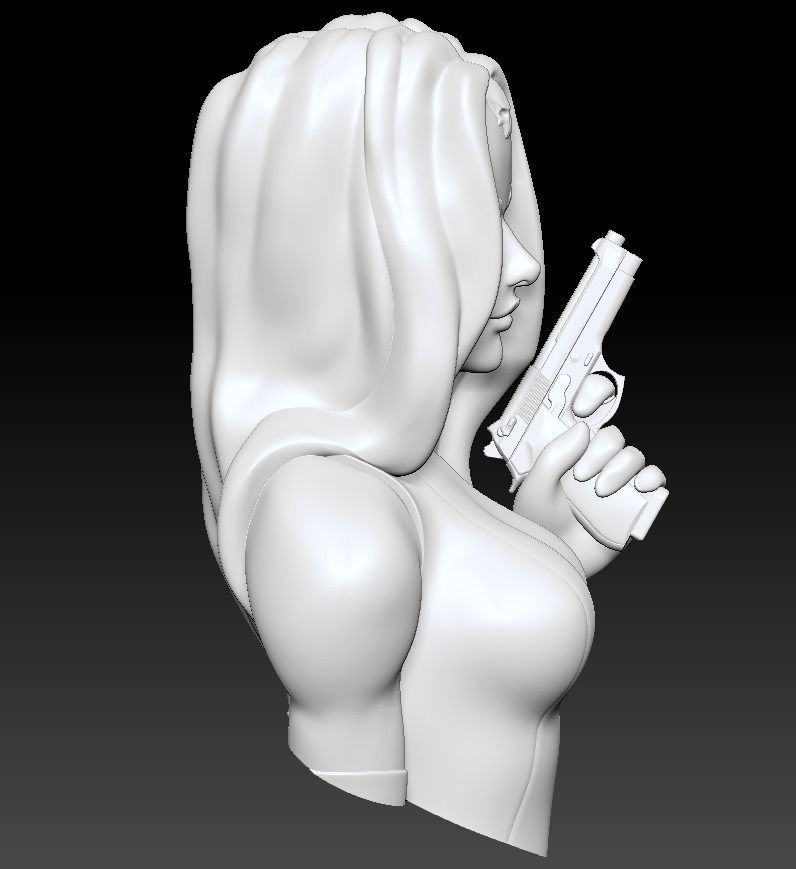 Bust Posed - Mystique 3D print model_8