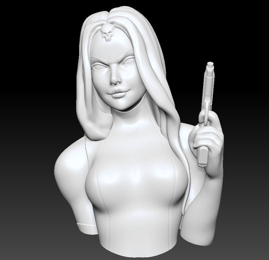 Bust Posed - Mystique 3D print model_6