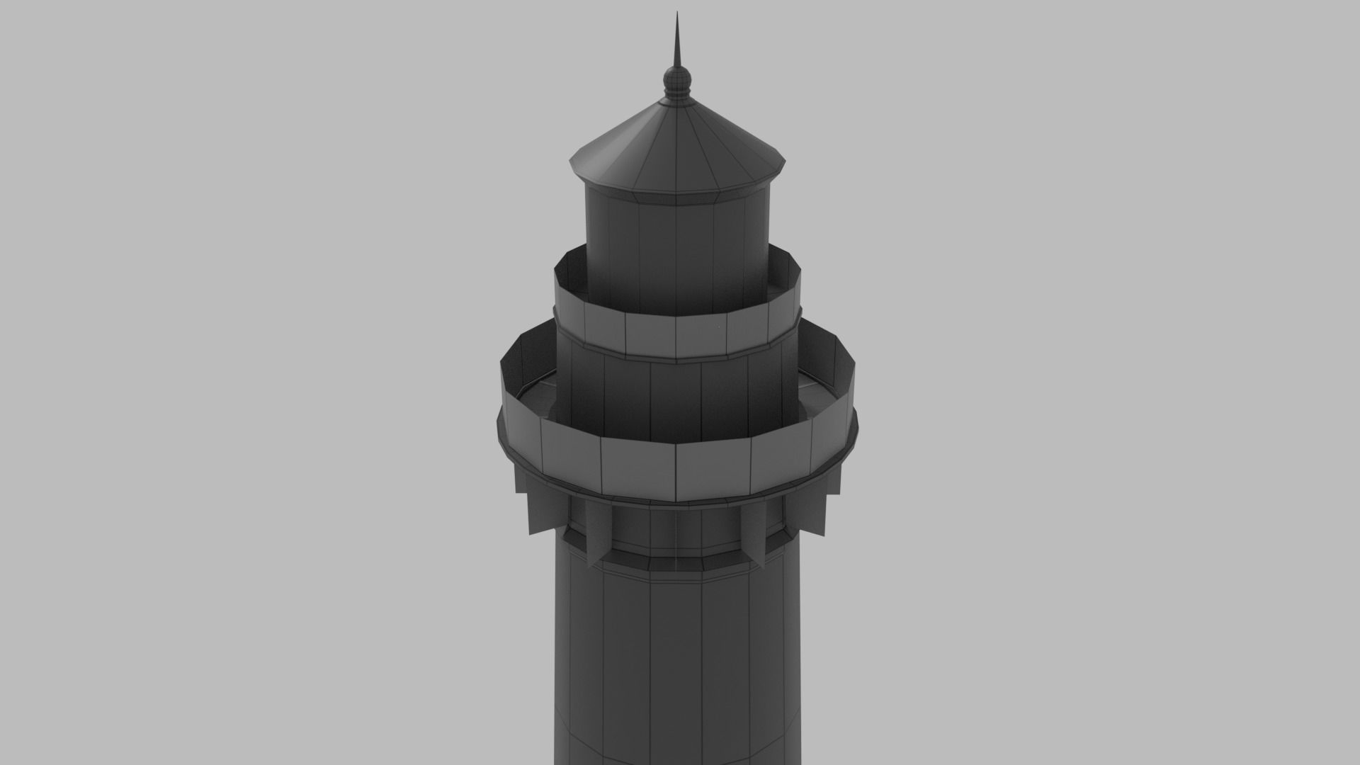 Lighthouse - Low-poly PBR textured model Low-poly 3D model_9