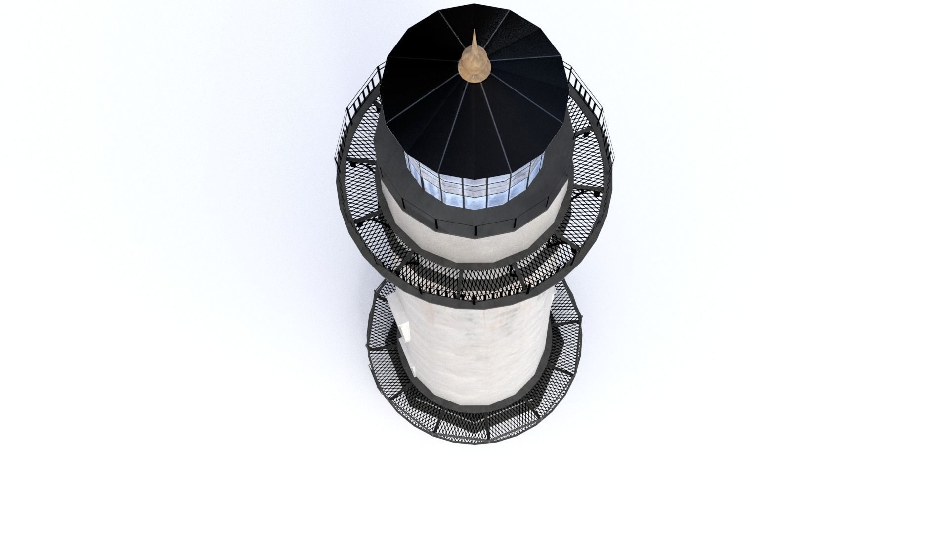 Lighthouse - Low-poly PBR textured model Low-poly 3D model_7