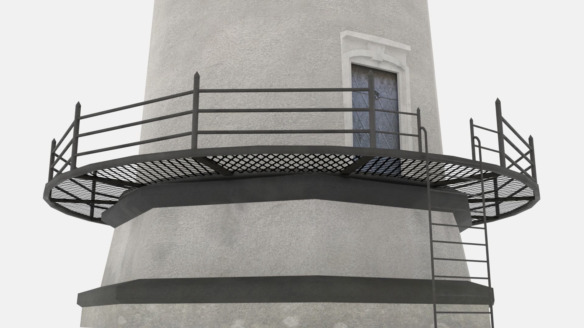 Lighthouse - Low-poly PBR textured model Low-poly 3D model_3