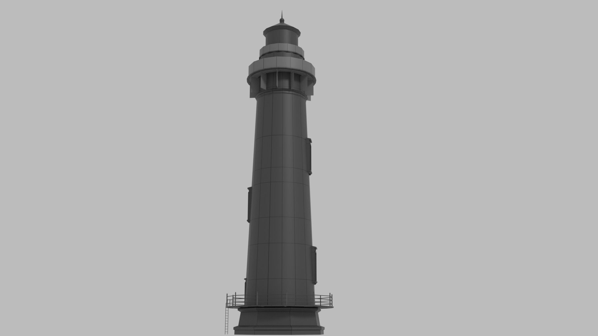 Lighthouse - Low-poly PBR textured model Low-poly 3D model_8