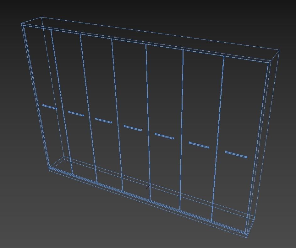 Modern Office Furniture N13 Low-poly 3D model_4
