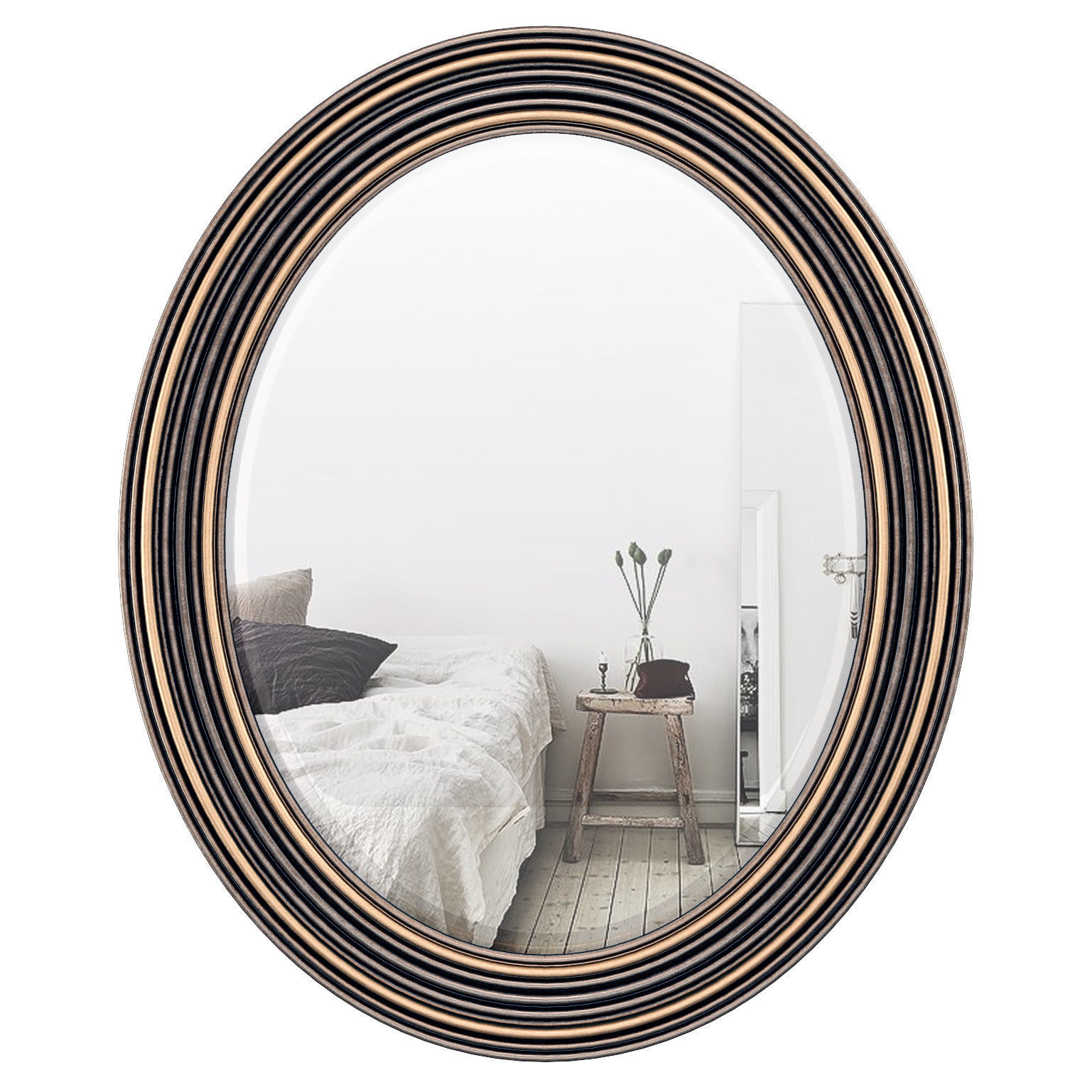 Burnes Oval Wall Mirror DBHC6529 3D model_1