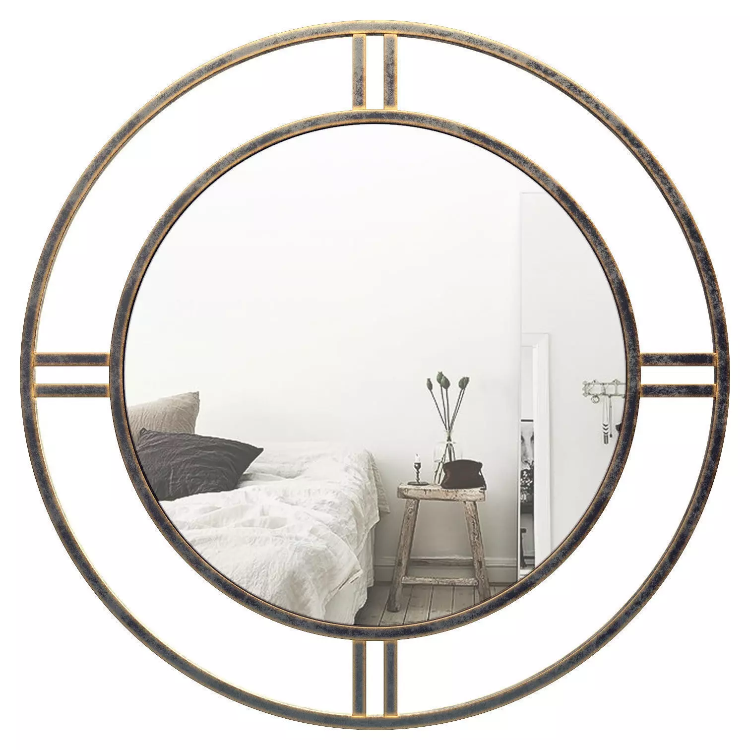 Camber Round Accent Mirror TDBG1013 3D model_0