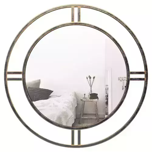 Camber Round Accent Mirror TDBG1013 3D model