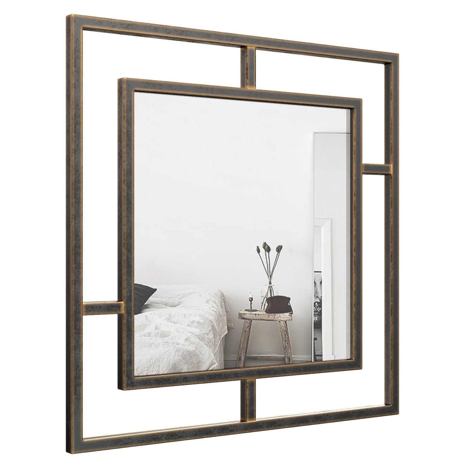 Camber Square Accent Mirror TDBG1014 3D model_1