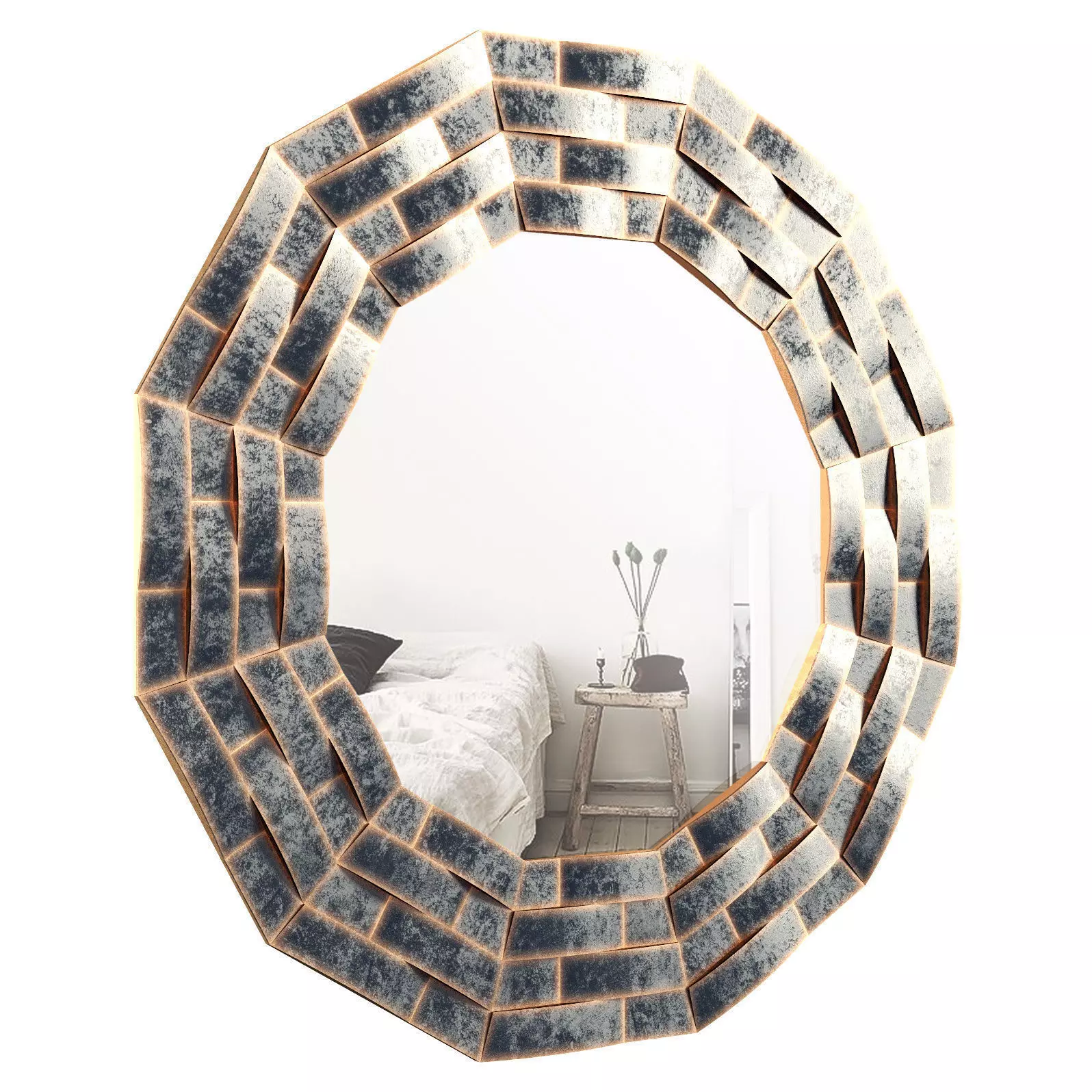 Cavalier Wall Mirror ROSP5192 3D model_0
